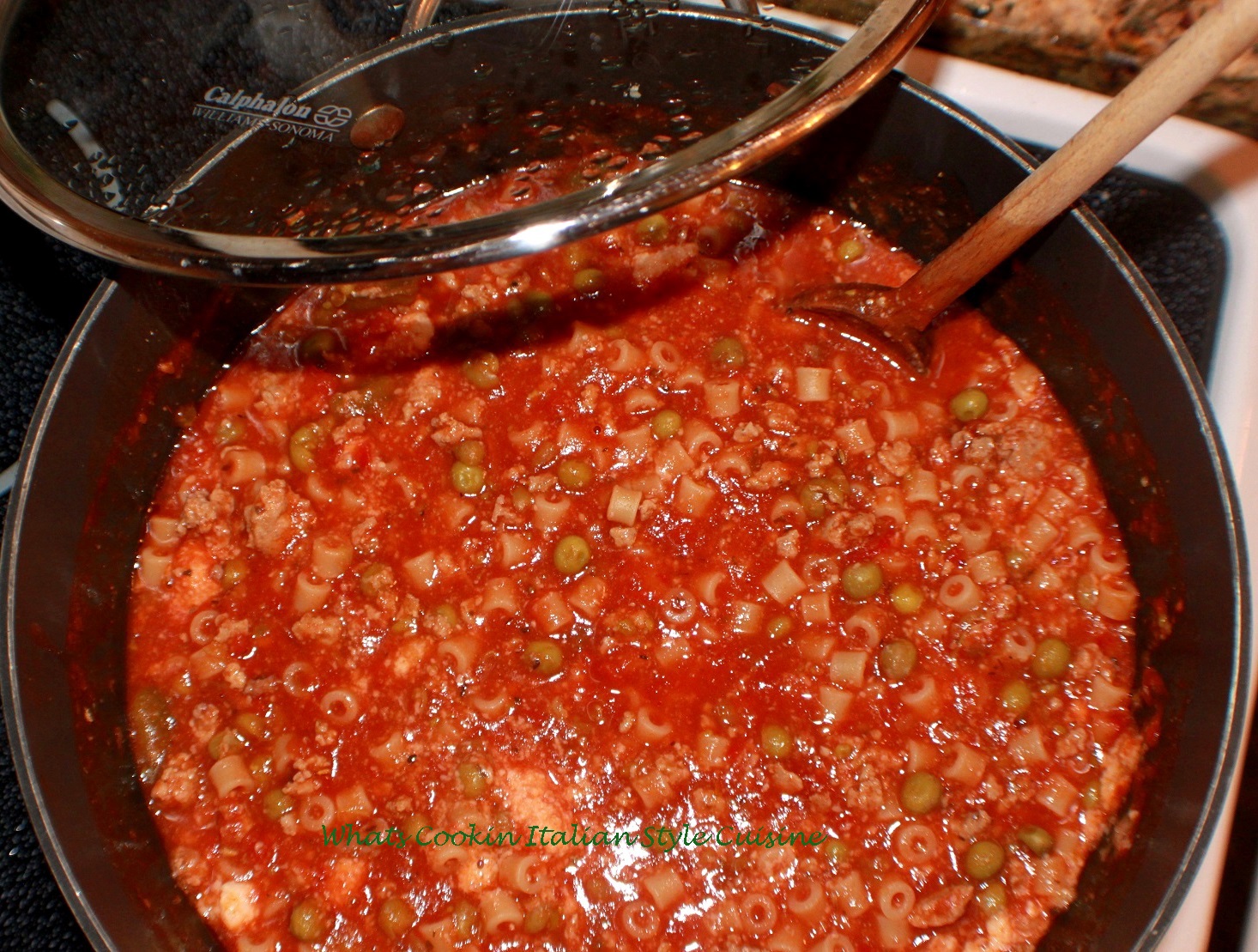 Ditalini with Pork and Peas What's Cookin' Italian Style Cuisine