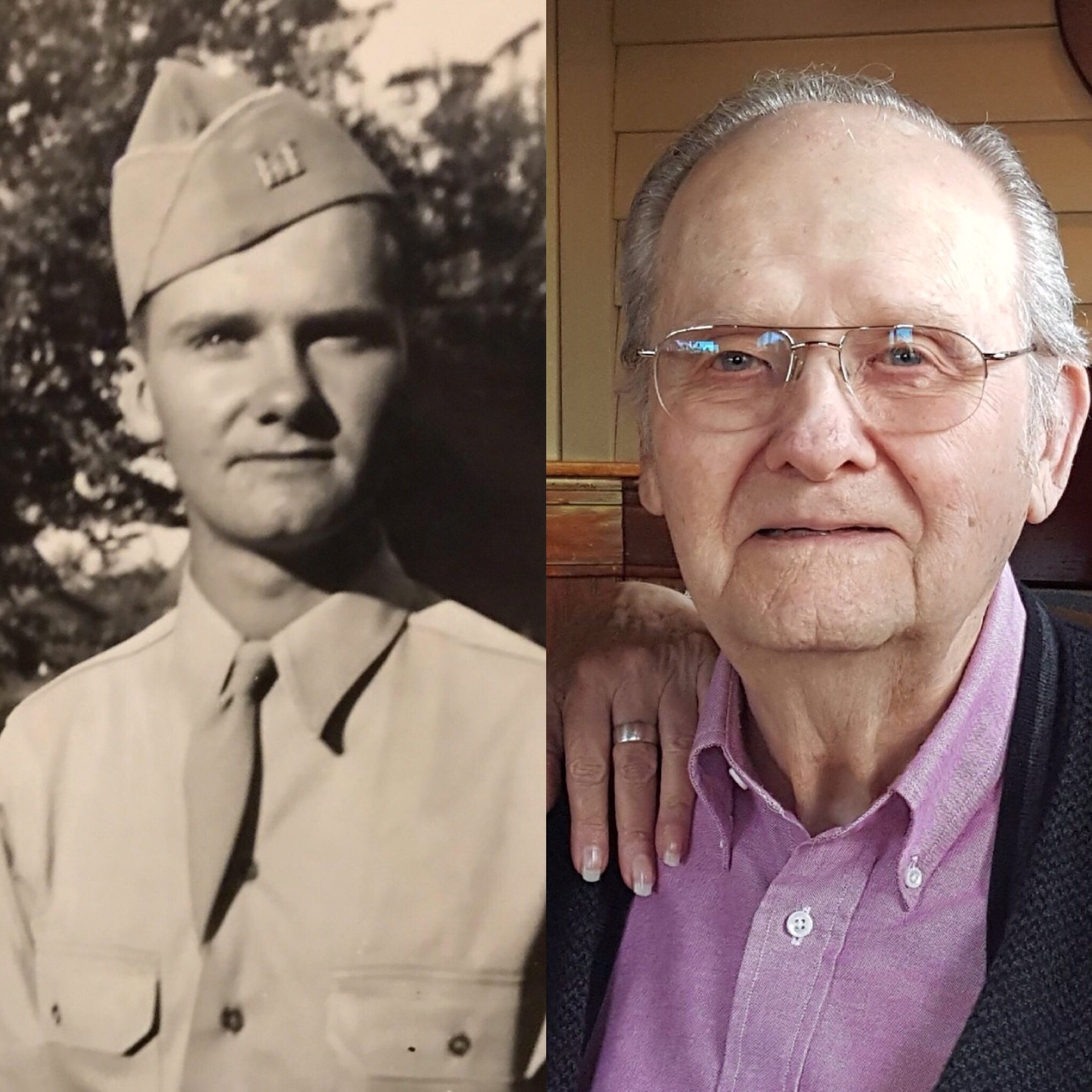 Army Pic 1944/Recent Pic 2017