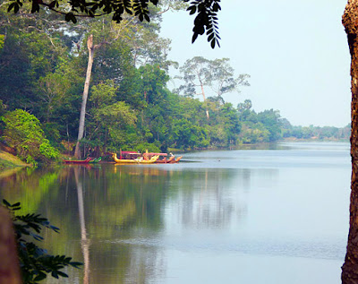 The moat around the bayon complex