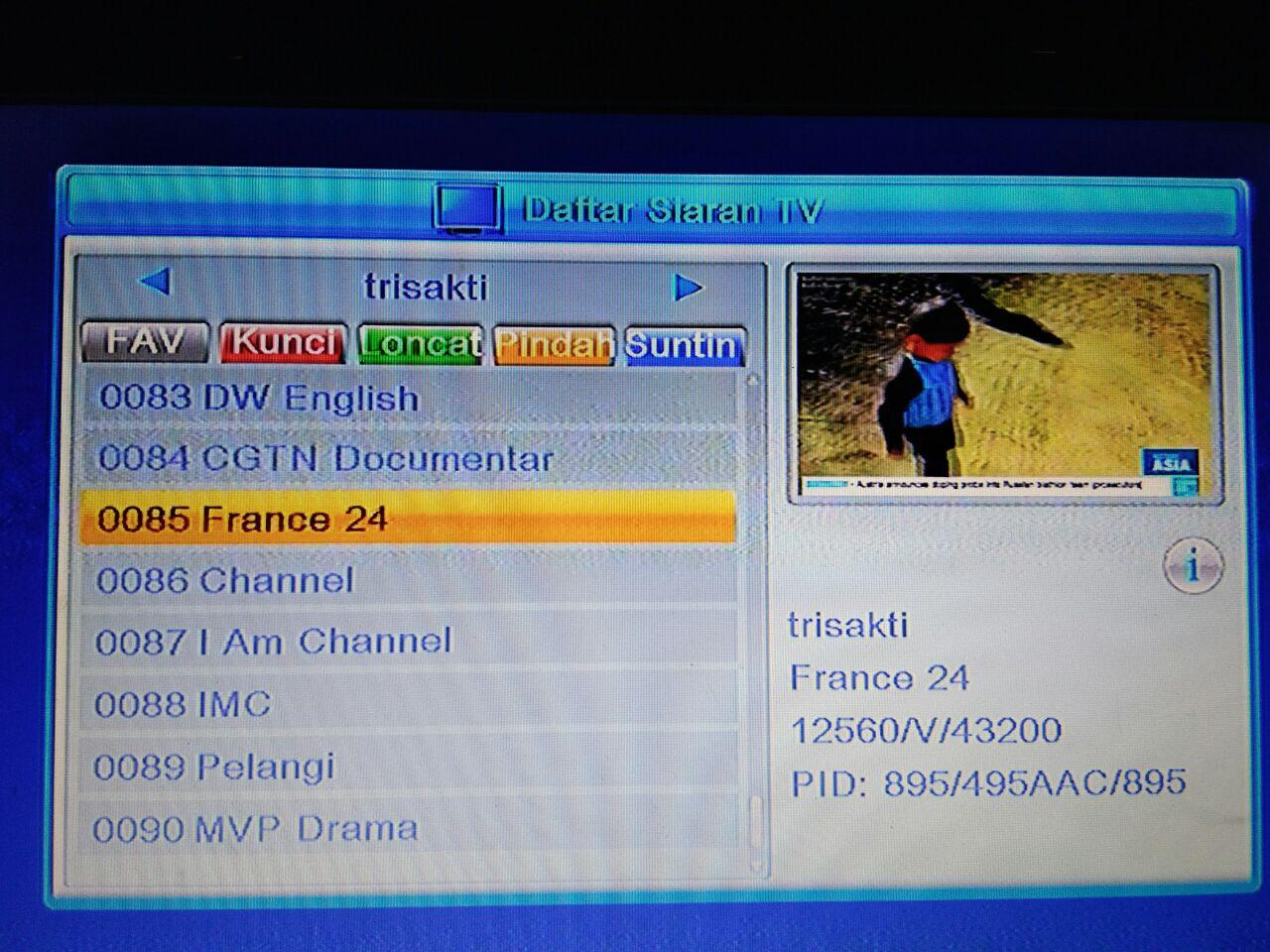 Cara Seting Receiver Parabola untuk Ninmedia / Satelit Chinasat 11 agar
