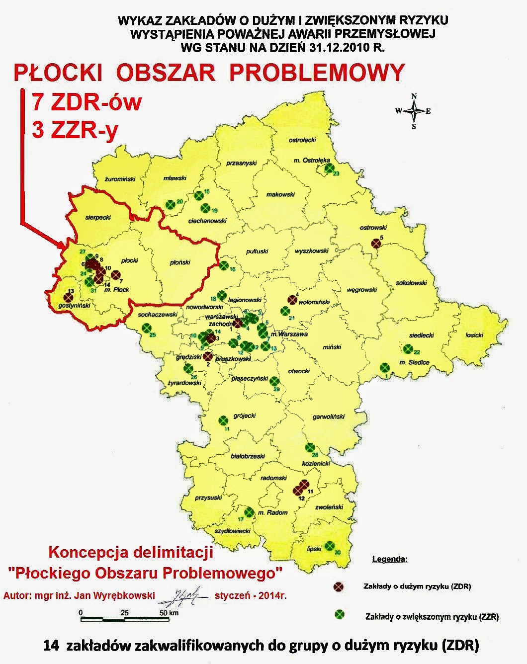 Koncepcja delimitacji Płockiego Obszaru Problemowego