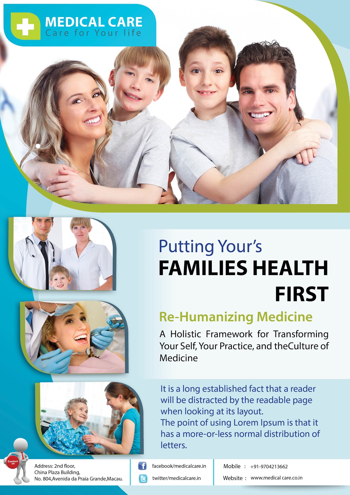 SEETHA RAM WORKS Medical Poster in Indesign