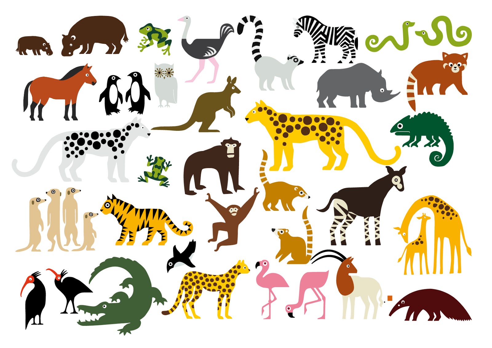 clipart of animals together - photo #11