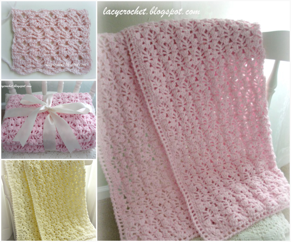 Lacy Crochet Lacy Baby Blanket Tutorial Lacy Crochet Lacy Baby Blanket Tutorial