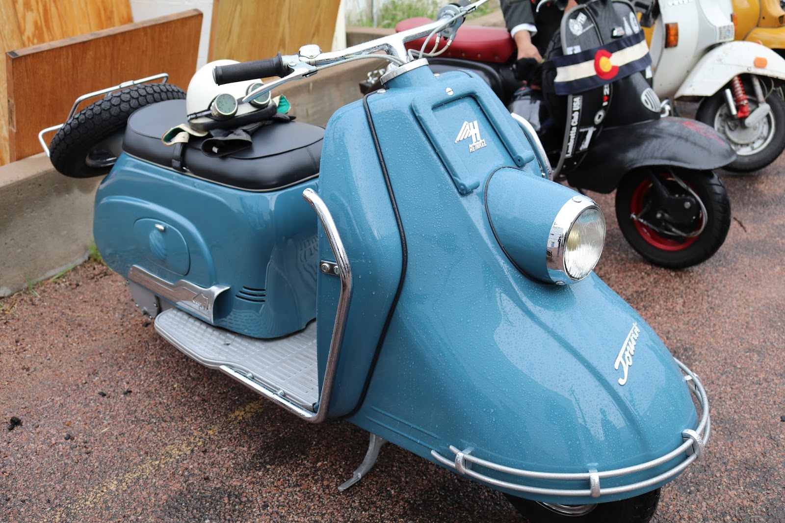 OldMotoDude Heinkel Tourist scooter at the Colorado Springs