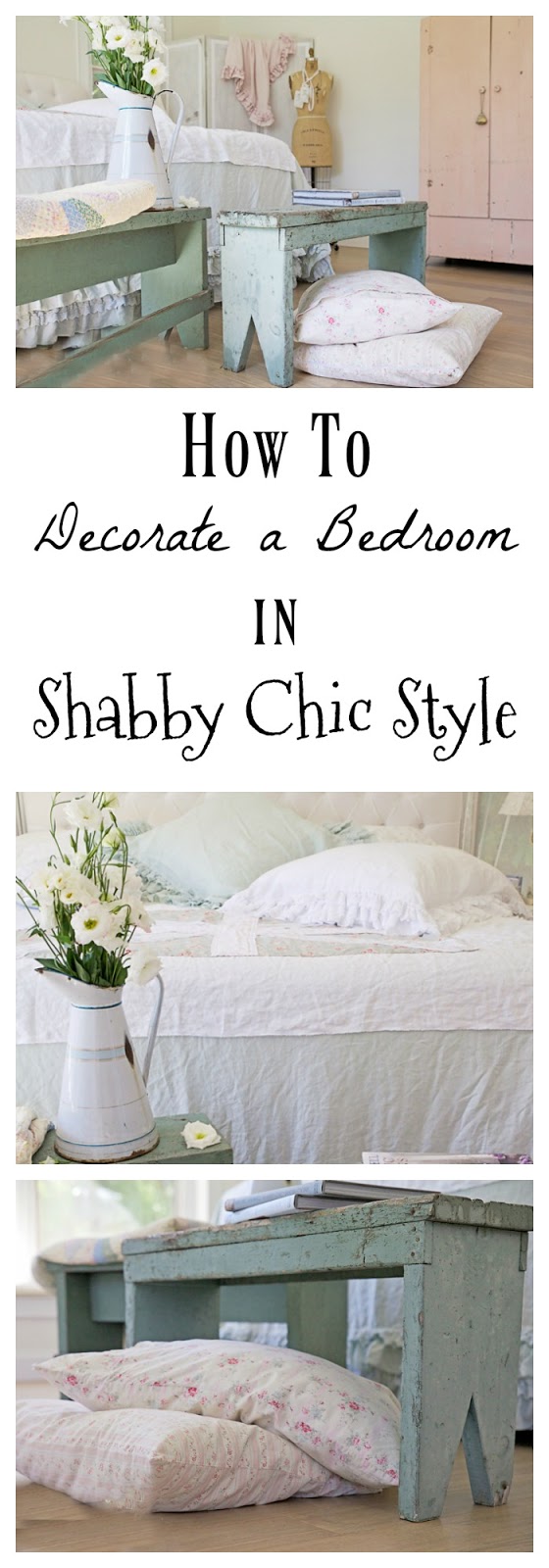 Benches In The Bedroom...Shabby Chic Style Shabbyfufu