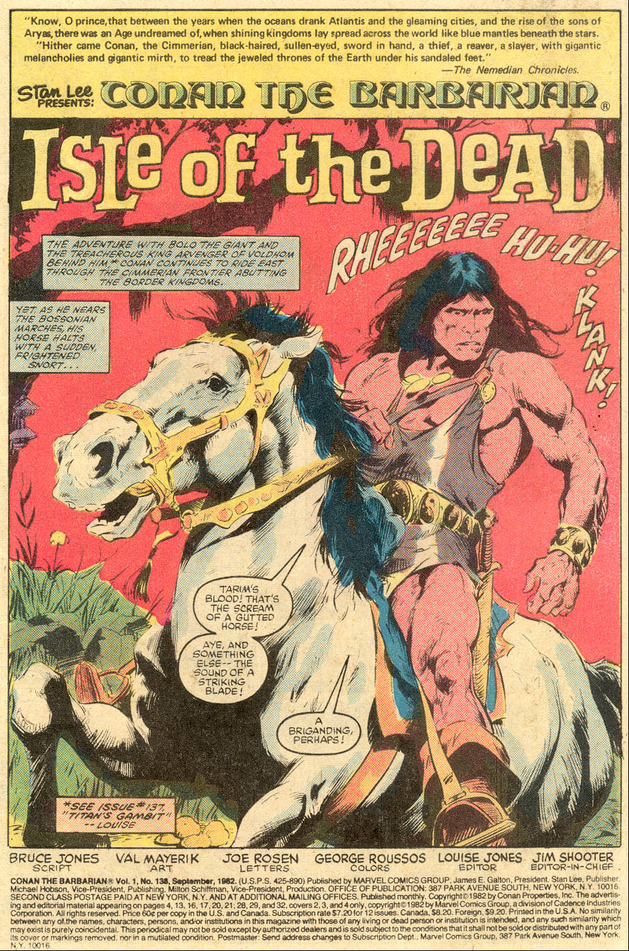 Read online Conan the Barbarian (1970) comic -  Issue #138 - 2