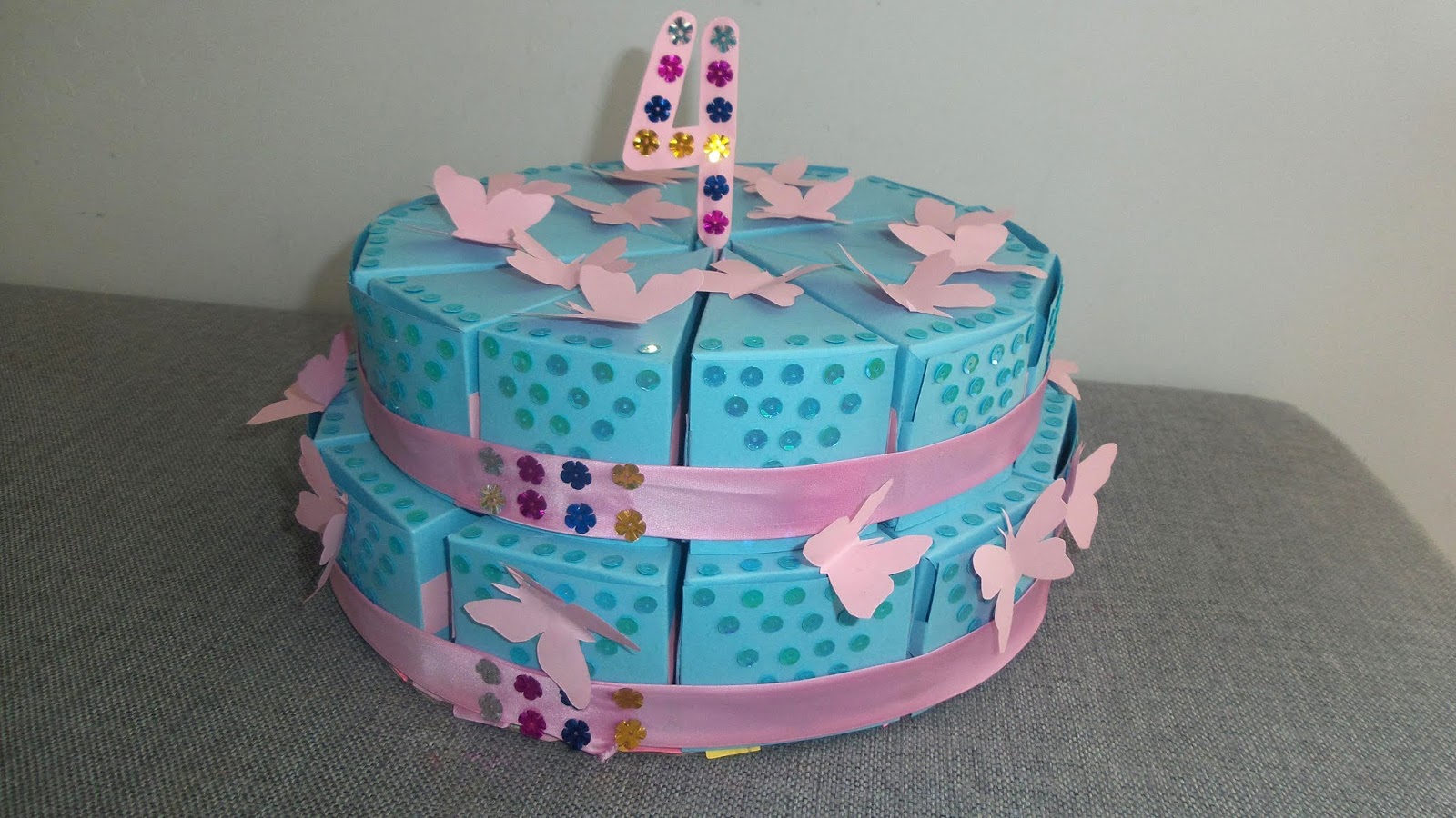 Tort Z Papieru Do Przedszkola Różane Dzieciństwo: Papierowy tort urodzinowy