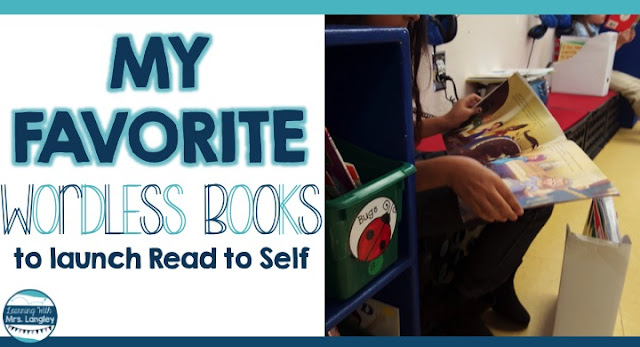 Launching read to self the first few days of kindergarten is a magical time. We use wordless books to talk about improving stamina, picking books for our book bins, setting expectations, and creating an anchor chart for what read to self looks, sounds, and feels like. 