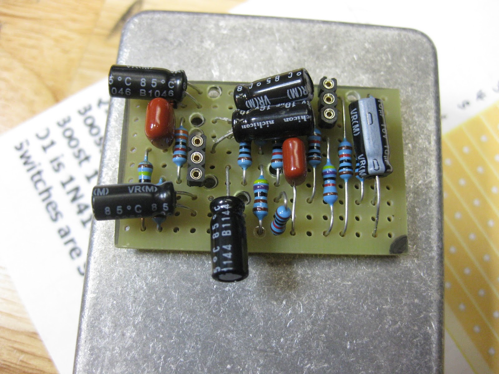 DIY Guitar pedal projects EP Booster soldering