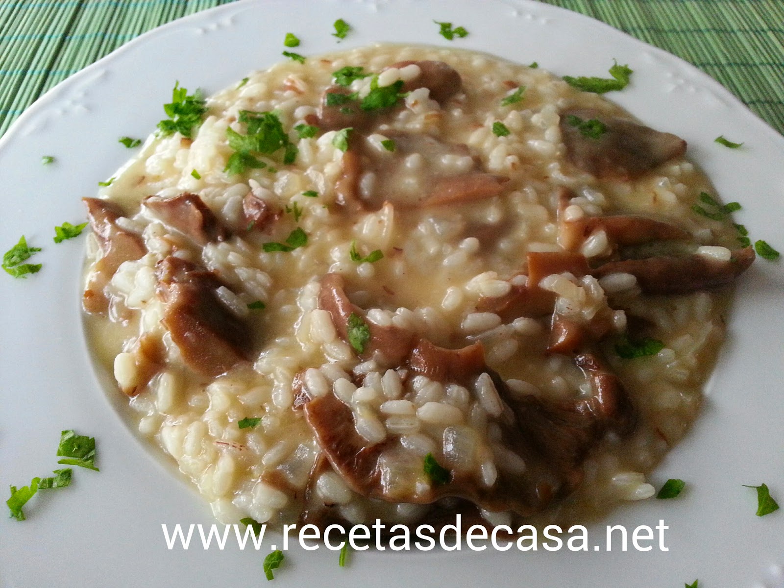 Risotto con setas