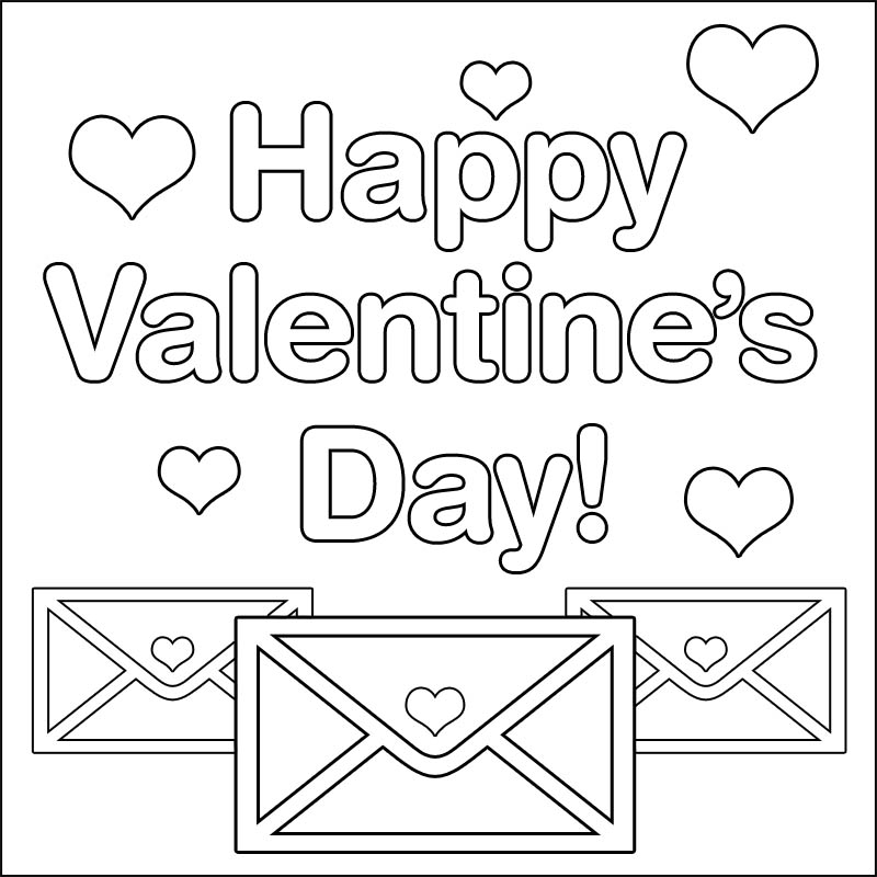 valentine s day kids coloring pages - photo #2