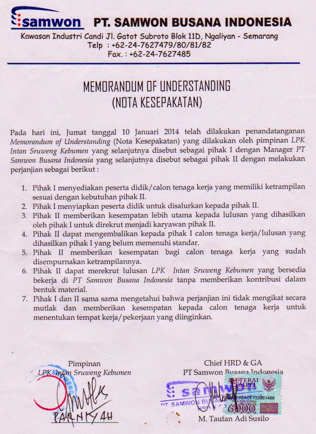 Pelatihan Masyarakat: PASKA LATIHAN