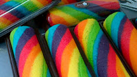 Resep Kue Bolu Gulung Kukus Rainbow Pelangi Empuk Sederhana
