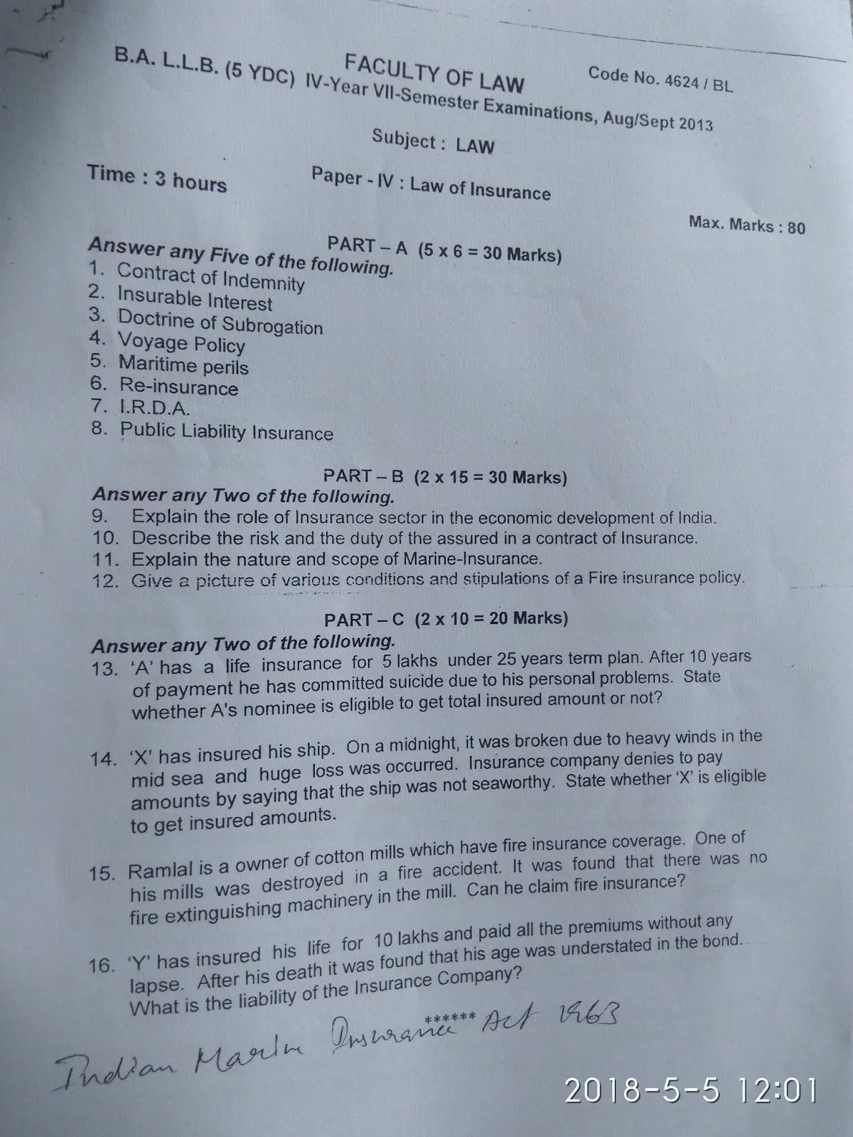 What are the 7 principles of insurance image