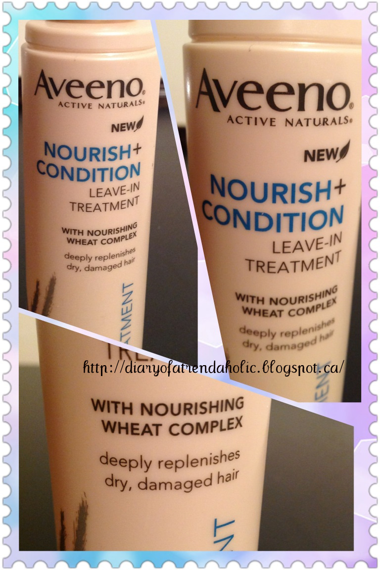 Diary of a Trendaholic Aveeno Nourish + Condition Leavein Treatment