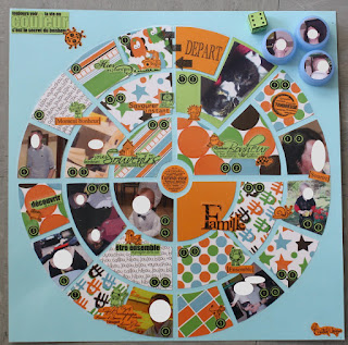 jeu de l'oie scrapbooking