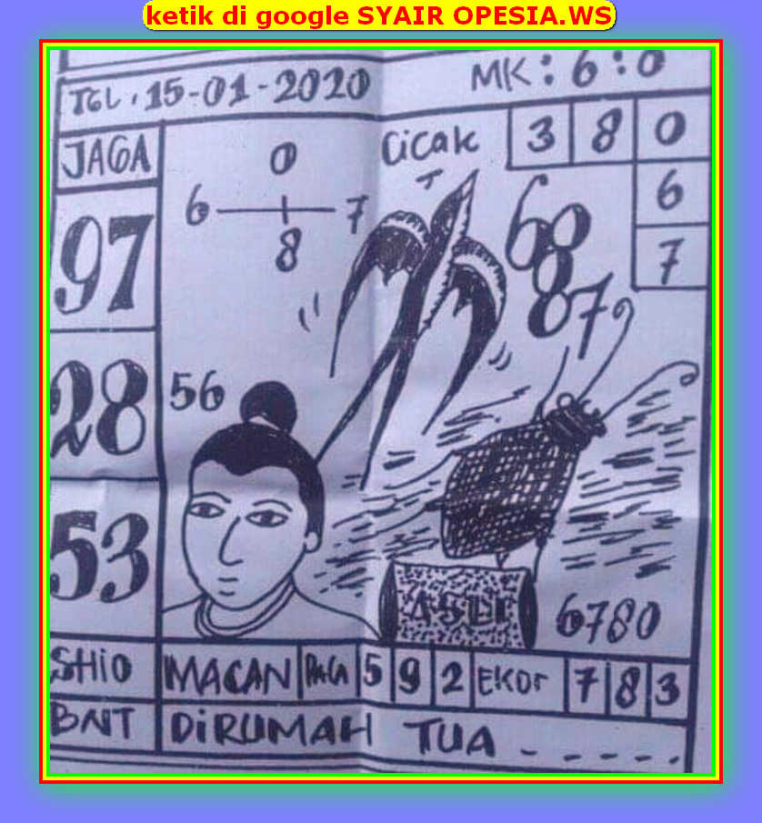 1 New Message Kode Syair Singapore 15 Januari 2020 Forum Syair Togel Hongkong Singapura Sydney