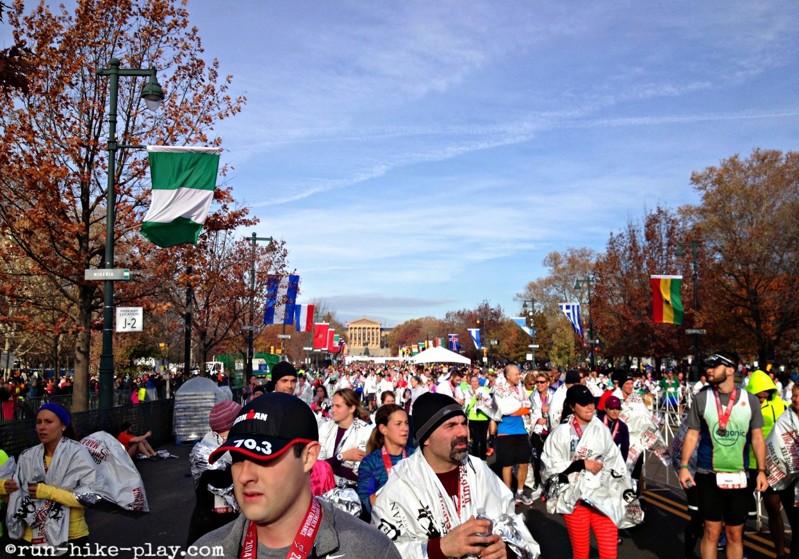 Philly Half Marathon Finish Area