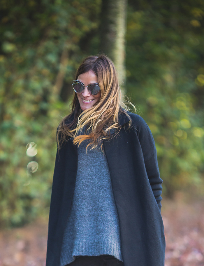 Abrigo Negro , jersey Punto , Personal Shopper , Shop Online , Es cuestión de estilo , Lucía Díez .