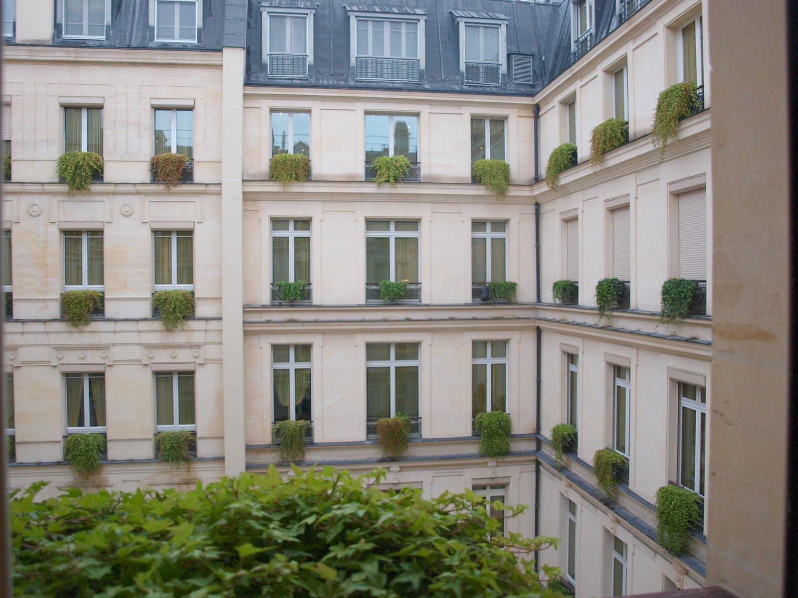 Inner courtyard of Park Hyatt Paris Vendome by Hello Lovely Studio