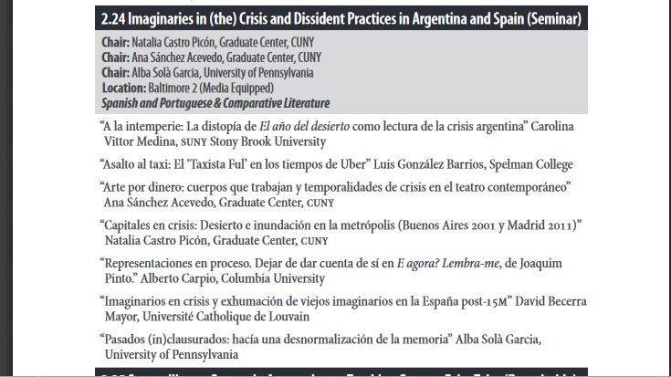 David Becerra Mayor: NeMLA Conference - Washington, DC, 21-24 marzo 2019