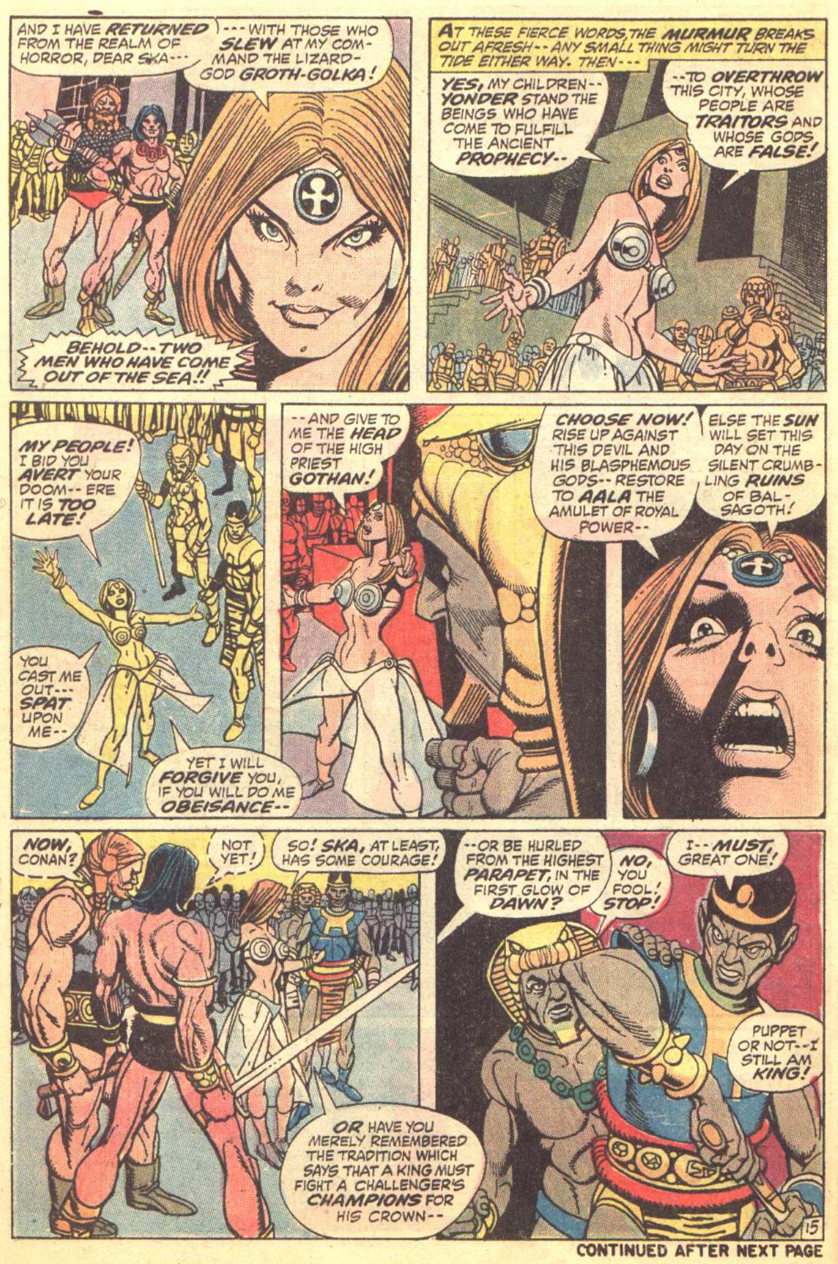 Read online Conan the Barbarian (1970) comic -  Issue #17 - 16