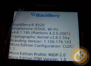 BlackBerry 8520 Curve with optical trackball spotted 4