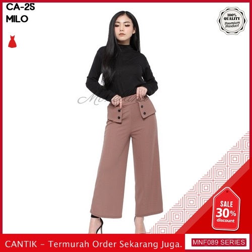 MNF089C60 Celana Ca Wanita 25 Polos Kulot Celana 2019 BMGShop