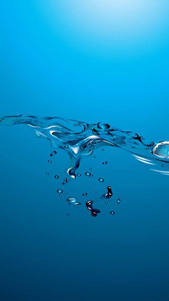 Water Level Bubbles Simple Blue  Android Best Wallpaper