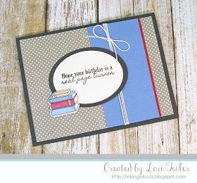Page Turner card-designed by Lori Tecler/Inking Aloud-stamps and dies from SugarPea Designs