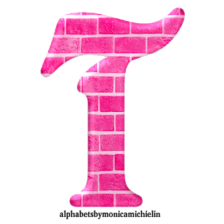 Precioso Abecedario en Ladrillos Rosa. Pink Bricks Abc.