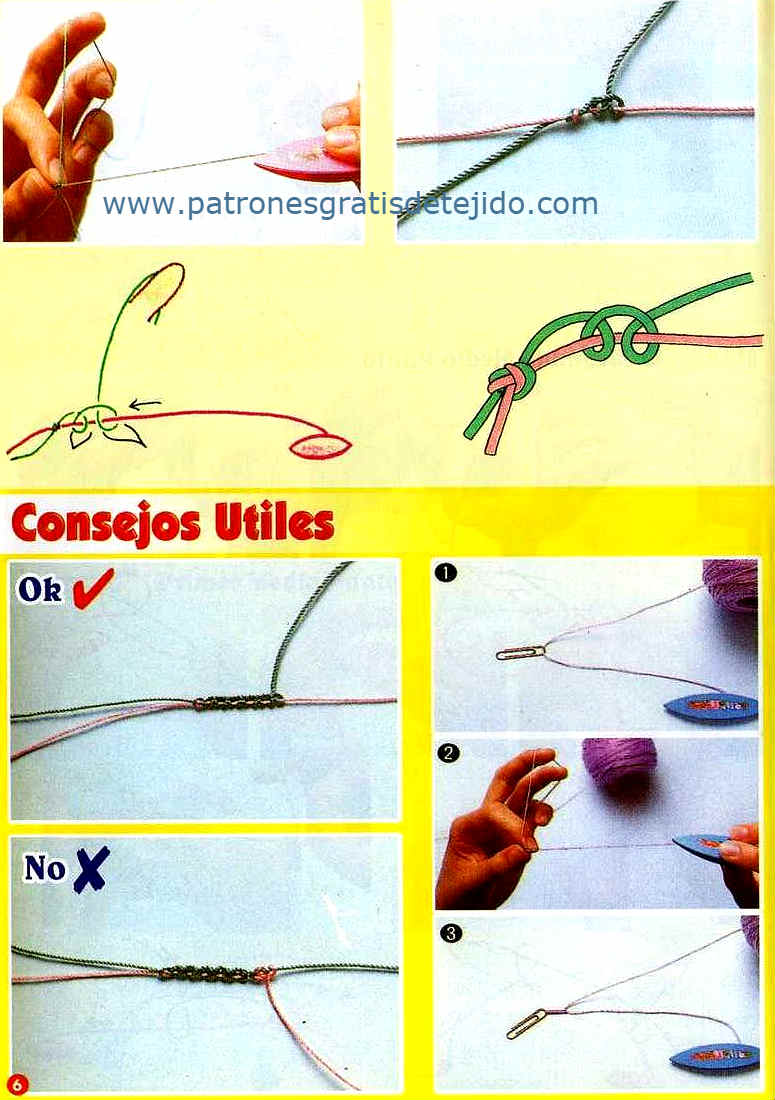 consejos para tejer frivolite
