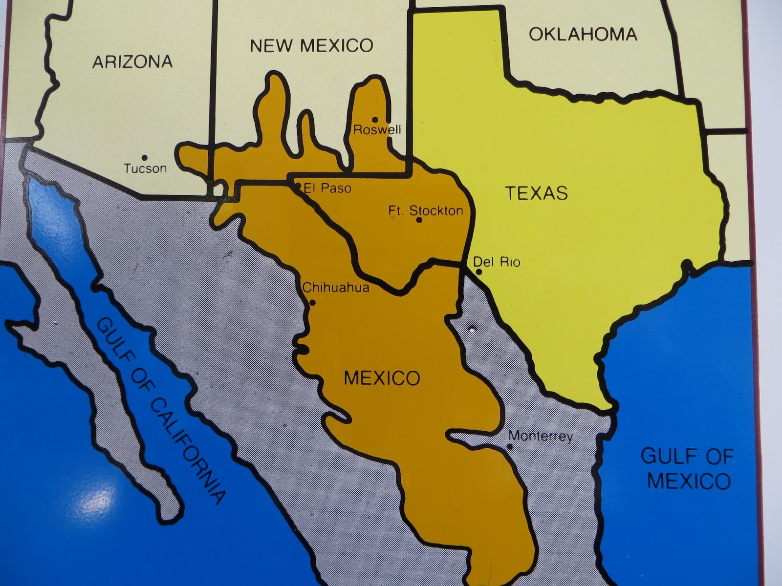 55+ Chihuahuan Desert Mexico Map l2sanpiero