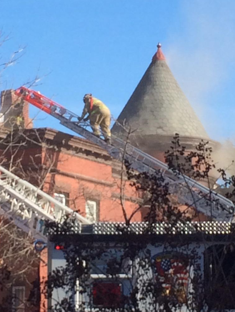 bloomingdale fire at 1st & U Street NW earlier today no injuries