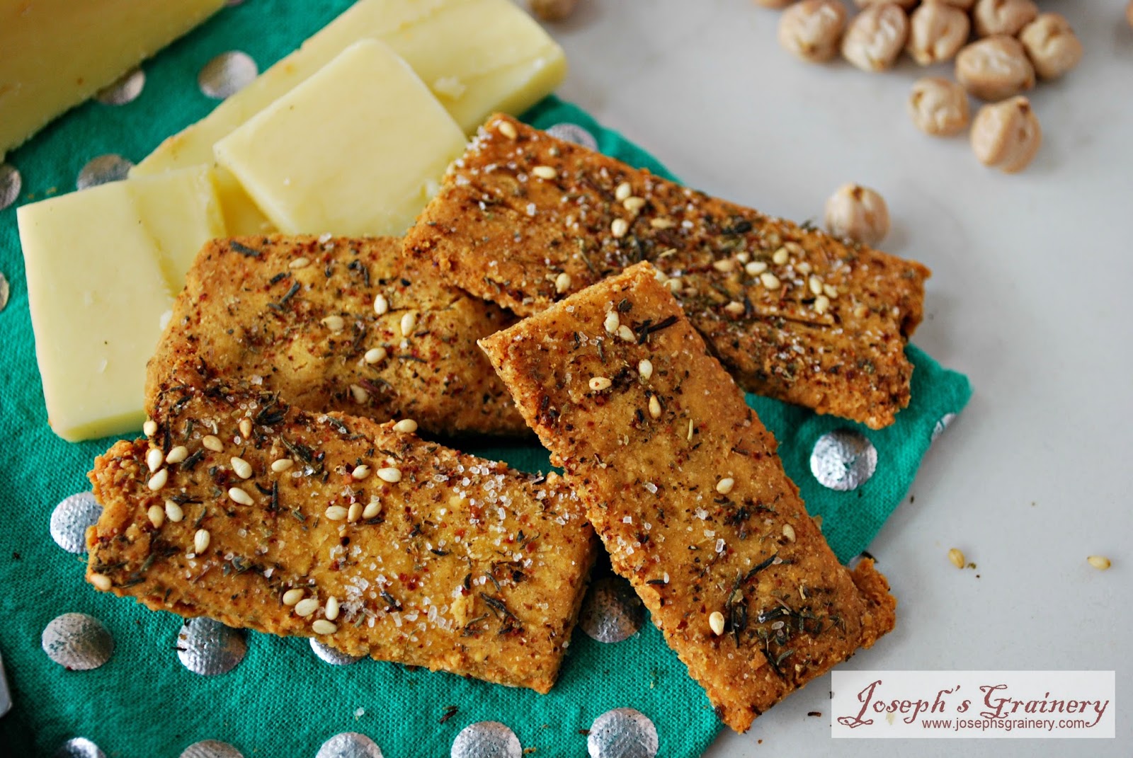 Joseph's Grainery Spiced Garbanzo Bean Crackers
