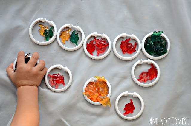 Toddler fall math activity