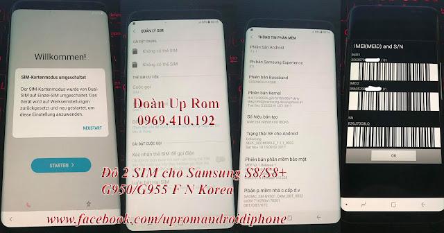 Dịch vụ độ 2 sim cho SamSung Chip Exynos Note 10 Plus 5G N976N Galaxy S9 Plus Note 9 S8 Plus Note 8