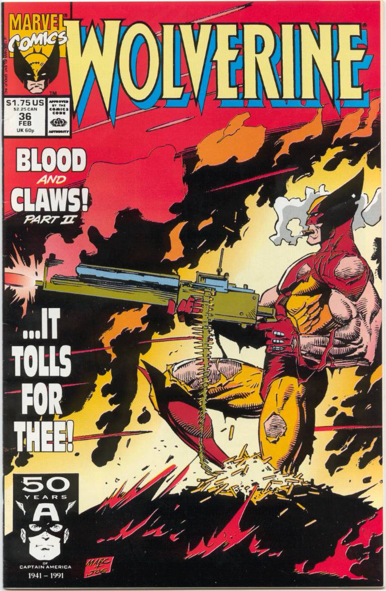Read online Wolverine (1988) comic -  Issue #36 - 1