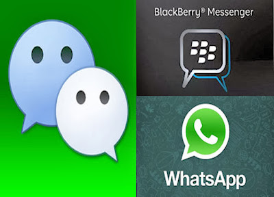 Perbedaan Fungsi Grup Obrolan WeChat, BBM dan WhatsApp ad-mania