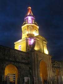 Puerta del Reloj @ Night, Cartagena