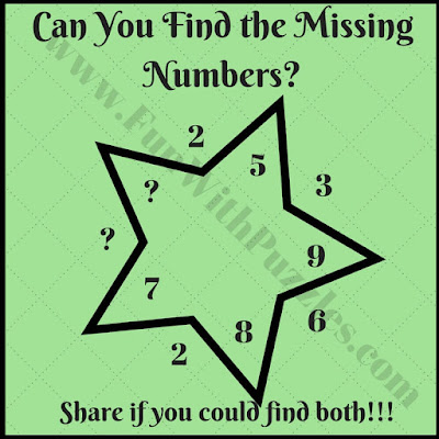 Easy math star picture puzzle question