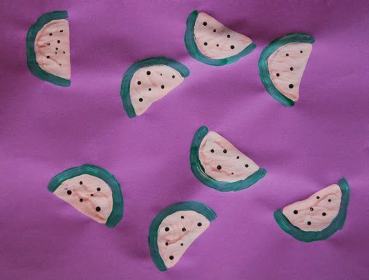 Bananagrams used for preschool fruit theme week