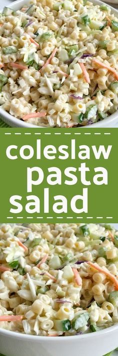 Coleslaw Pasta Salad