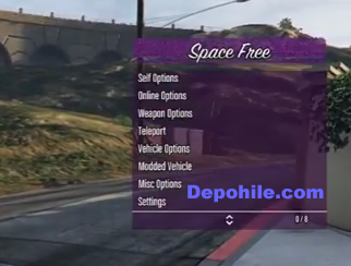 GTA5 Space Free Recovery Mod/Menu Hilesi 25.10.2017 (Online 1.41)