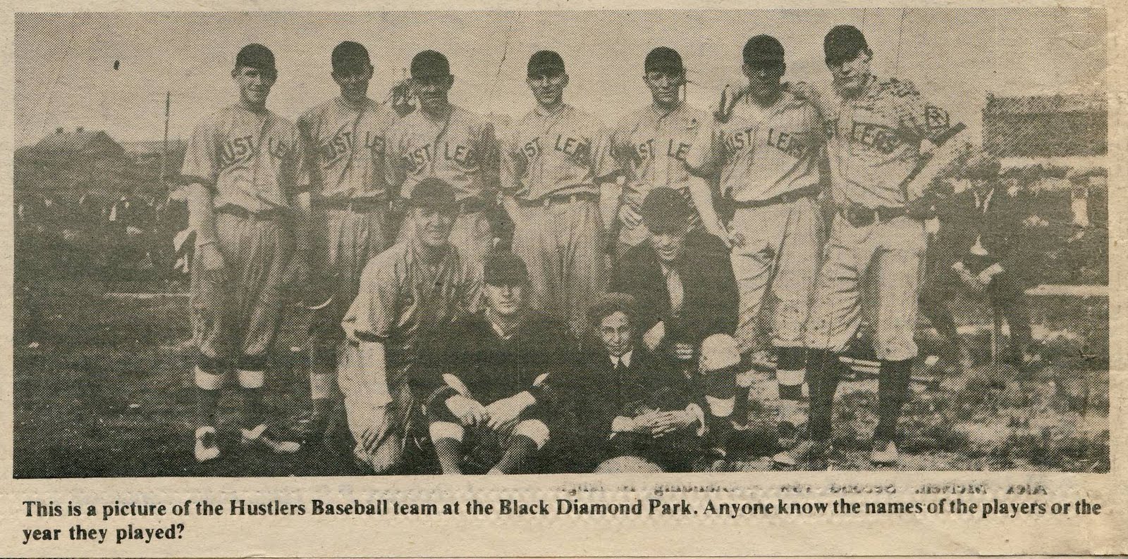Hustlers Baseball Team, Black Diamond Park, Glace Bay, Cape Breton