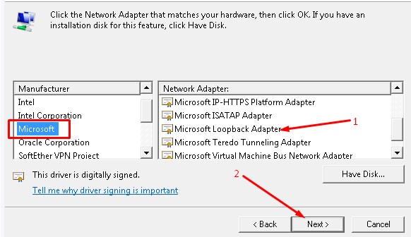 loopback adapter win7 loopback adapter win7