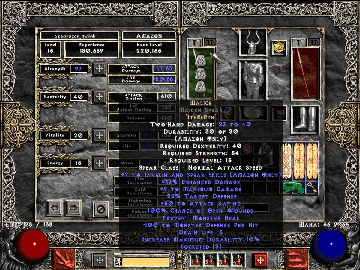 Best cRPGs FENDAZON Build, Diablo 2 Resurrected, Spearazon Part I