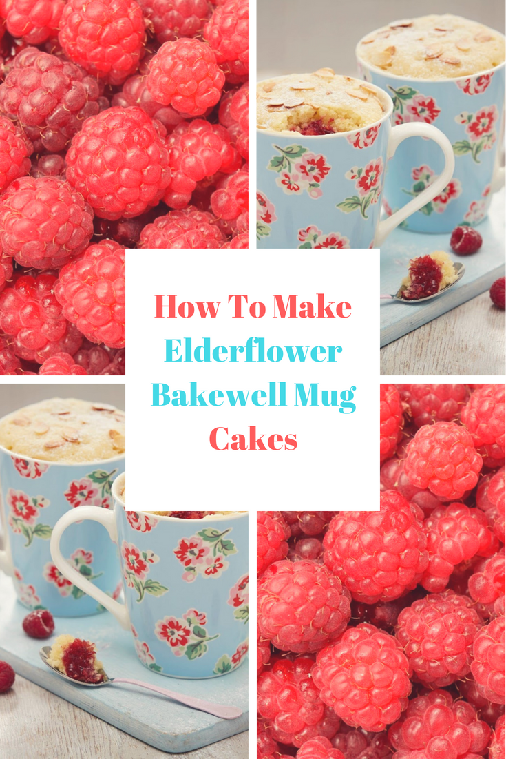 How To Make Elderflower Bakewell Mug Cakes