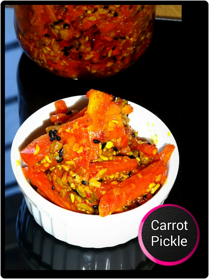 Veg Indian Good Food Recipes.. Carrot Pickle {Gajar Ka Achaar}